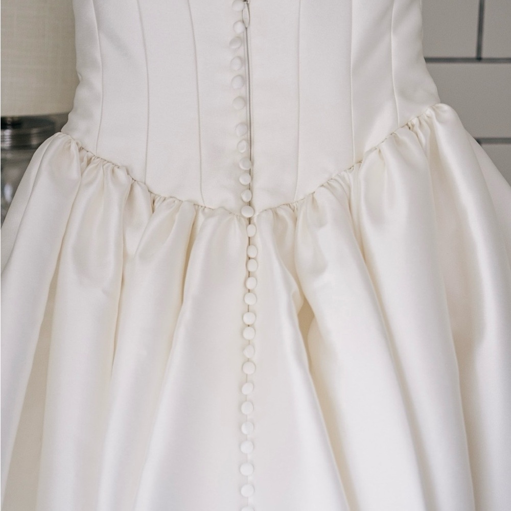 Anthropologie Jenny Yoo Strapless Ball Gown Wedding Dress 8 - Picture 7 of 10